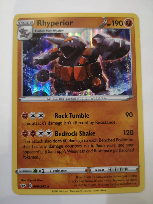 Pokemon Rhyperior Holo 099/202