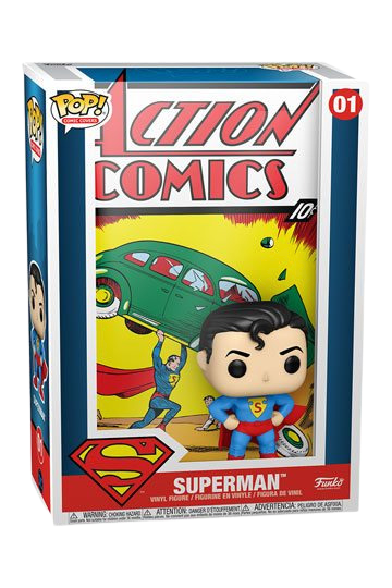 DC Comics POP! Comic Cover Vinyl Figure Superman Action Comic 9 cm