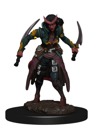 D&D Icons of the Realms Premium Miniature pre-painted Tiefling Rogue Female