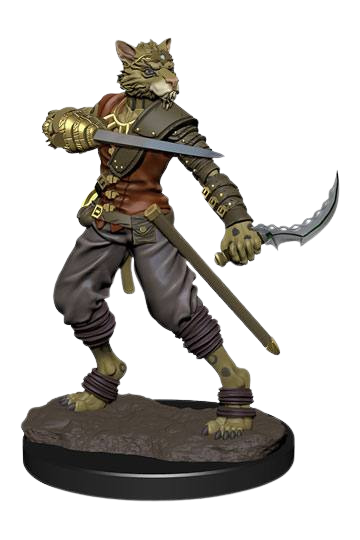 D&D Icons of the Realms Premium Miniature pre-painted Tabaxi Rogue Male