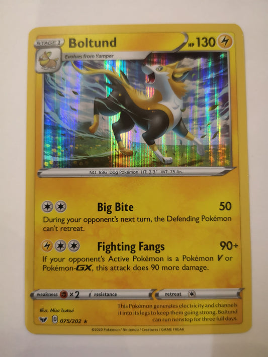 Pokemon Boltund Holo 075/202