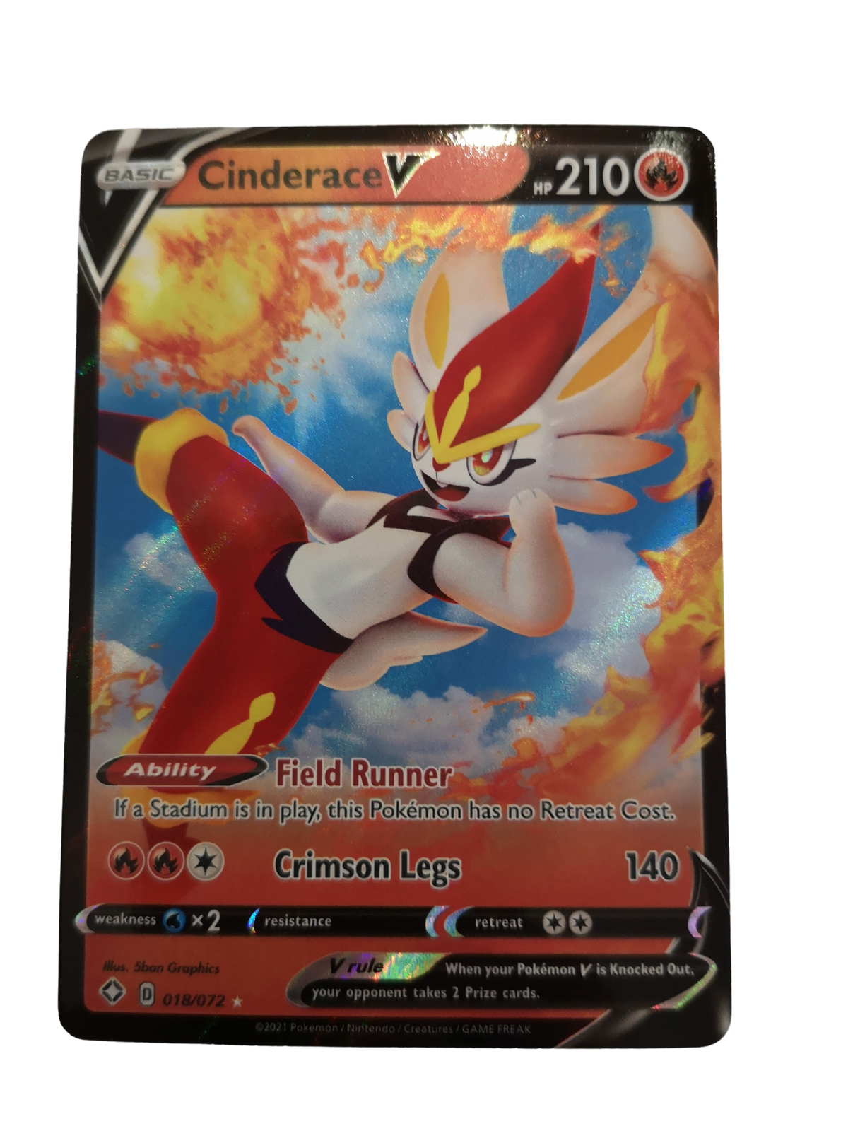 Pokemon Cinderace V 018/072