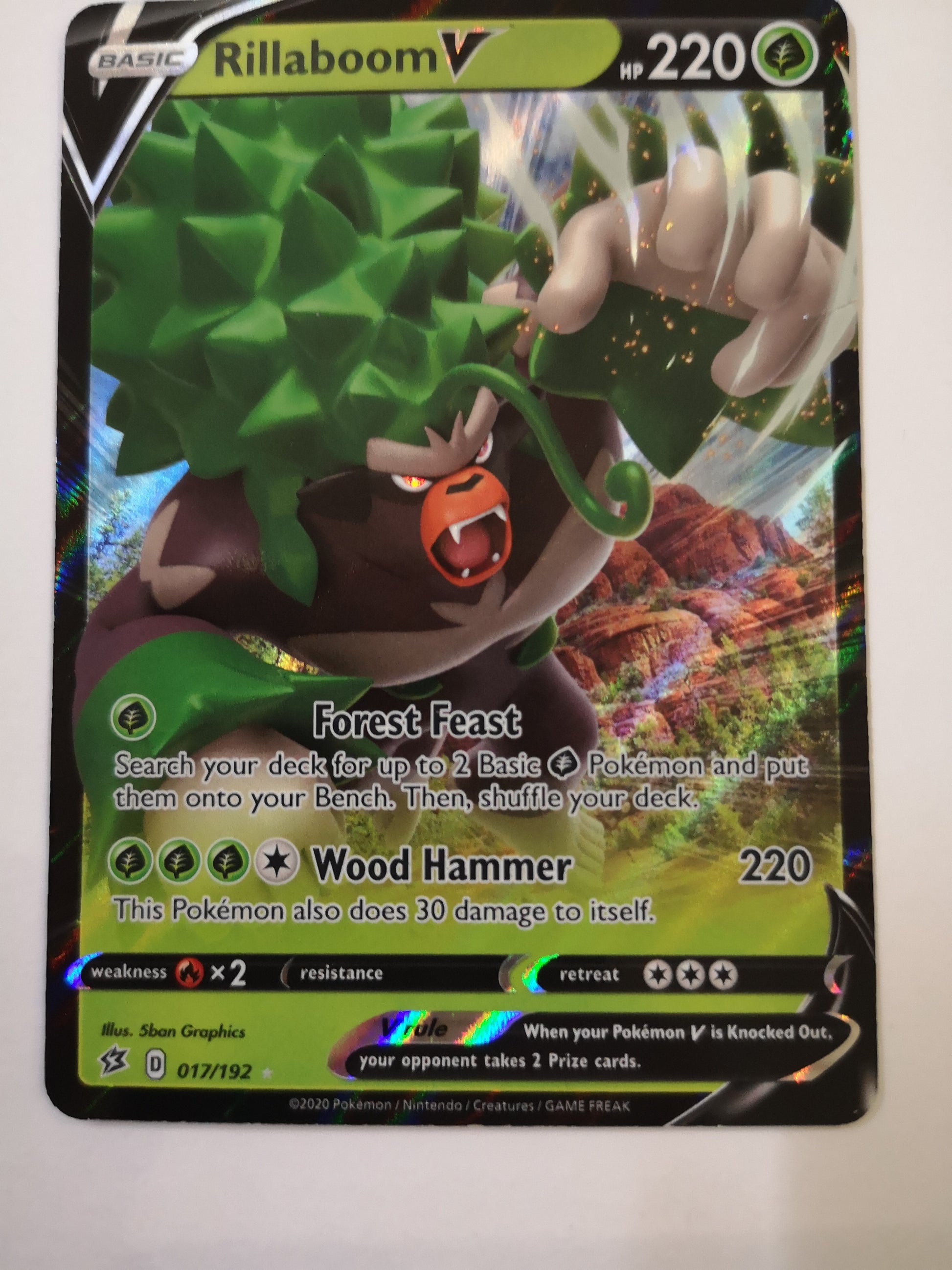 rillaboom v pokemon card value Pokemon Rillaboom V 017/192 – Unified Cards