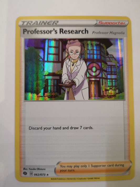 Pokemon Trainer Professor's Research Holo 062/073