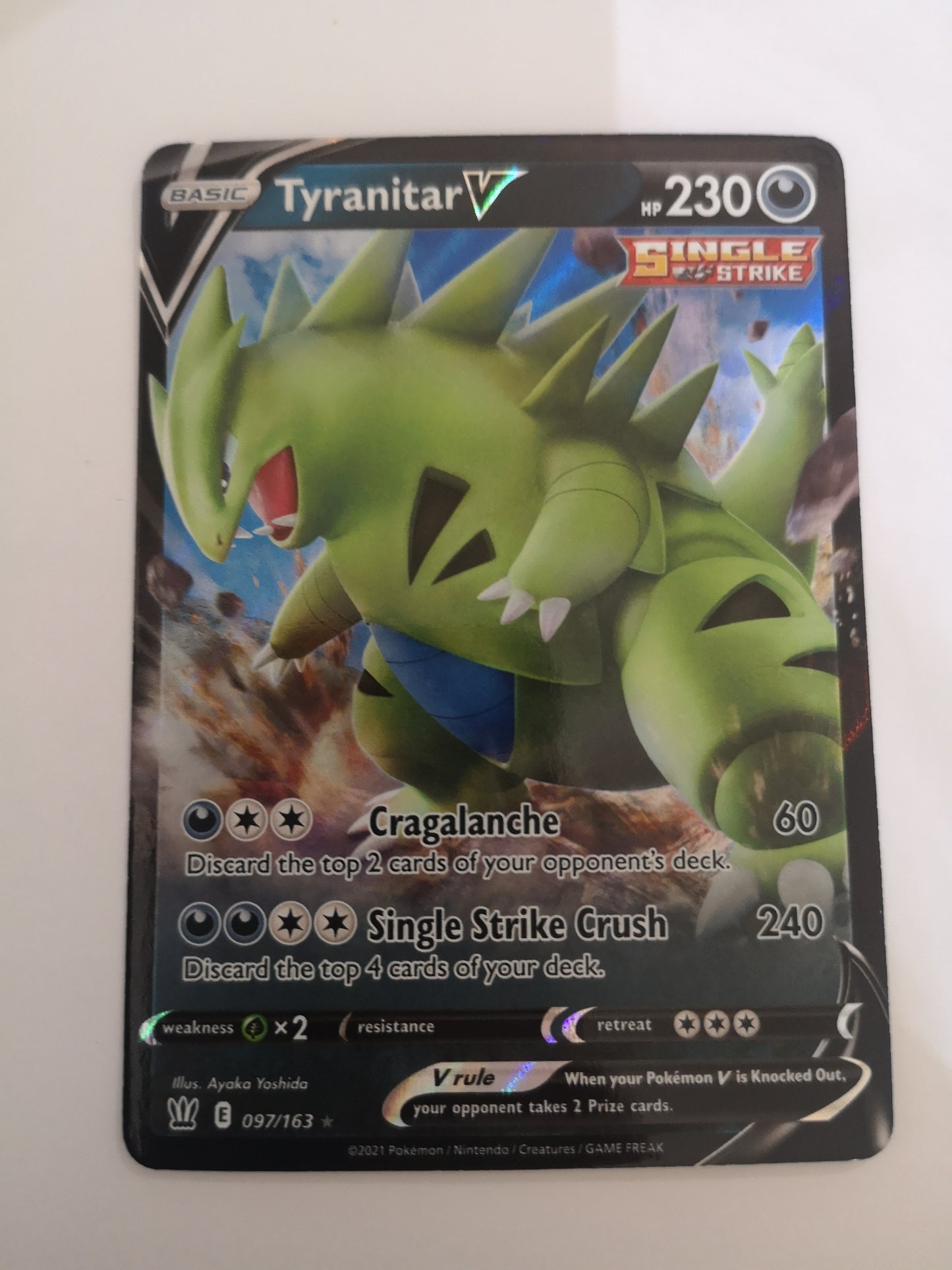 Pokemon Tyranitar V 097/163