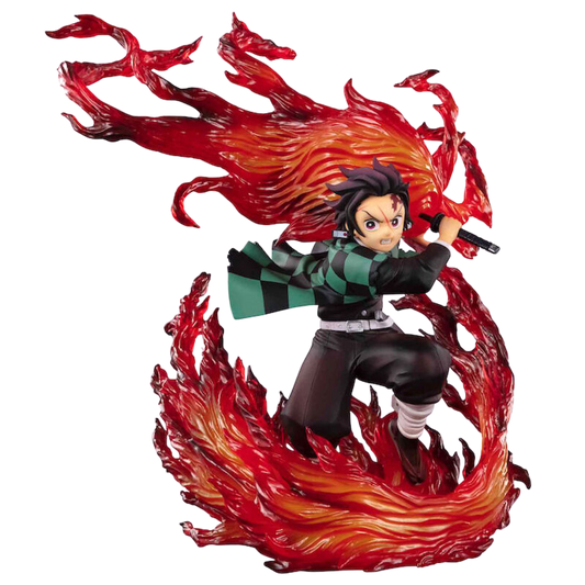 Demon Slayer Kimetsu No Yaiba Tanjiro Kamado Hinomaki Kagura figure 9cm