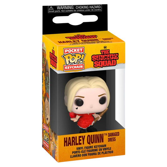 Pocket POP Keychain DC The Suicide Squad Harley Quinn Damaged Dress